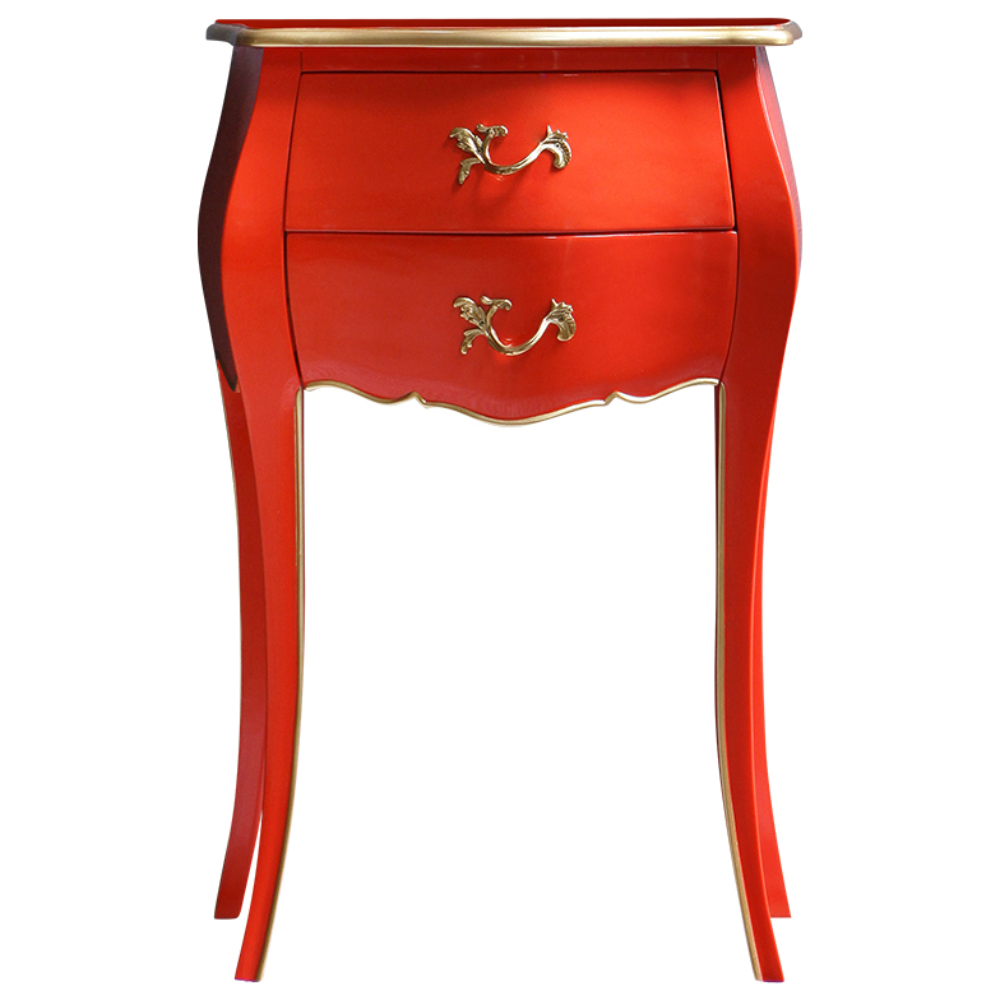 [유캐슬] 수입 엔틱 마호가니 원목 피에르 협탁_착불배송, 레드오렌지 204,000원