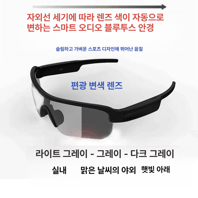 스마트 블루투스 스포츠 선글라스 음악감상 통화  러닝 편광 등산 67,100원