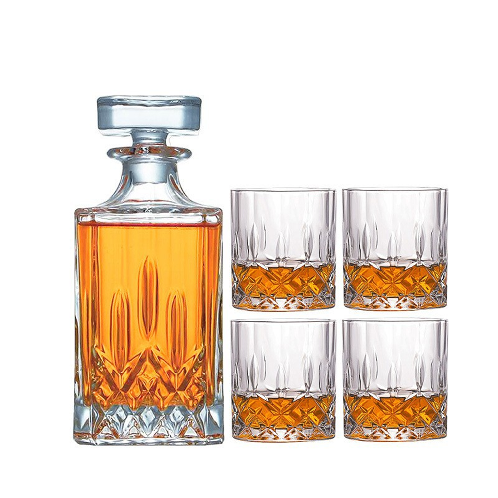 큐앤씨 럭셔리 크리스탈 위스키 디켄터 +잔 4p 세트, 1개, 750ml 31,900원