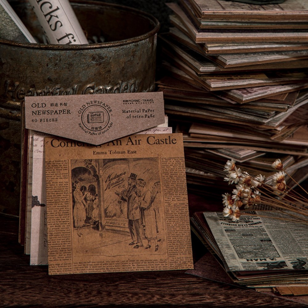 빈티지 배경지 크라프트 트레이싱 떡메모지 다꾸 페이퍼 8종 2,900원