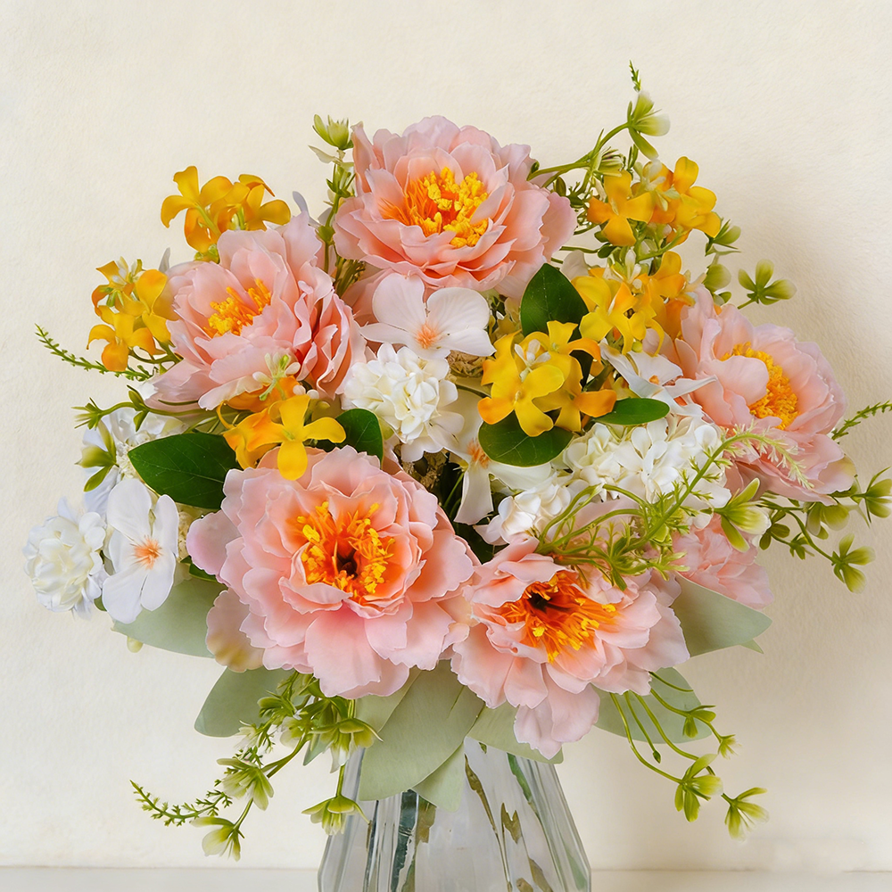 에이치엠데코 성묘 조화꽃 생화같은 인테리어조화 꽃다발 퐁퐁국화 산소 조화 세트 15,210원