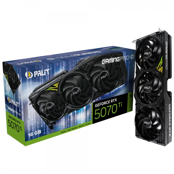 PALIT PALIT 지포스 RTX 5070 Ti GAMINGPRO-S D7 16GB 이엠텍 1,620,000원