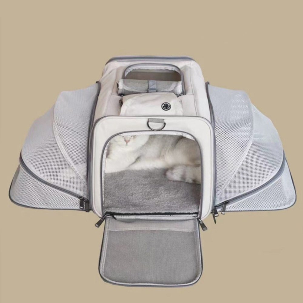 코지스 고양이 이동장 애견 이동장 양면 확장형 숄더백 반려견 가방, 1개 44,700원