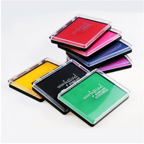 컬러스탬프세트 잉크패드(대) 8종세트 - 빨강노랑초록파랑분홍보라갈색검정 139,000원