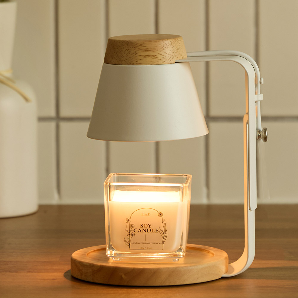 에인디 아르볼 캔들워머 + 소이캔들 120g 세트, 라벤더 바닐라, 화이트우드 32,000원