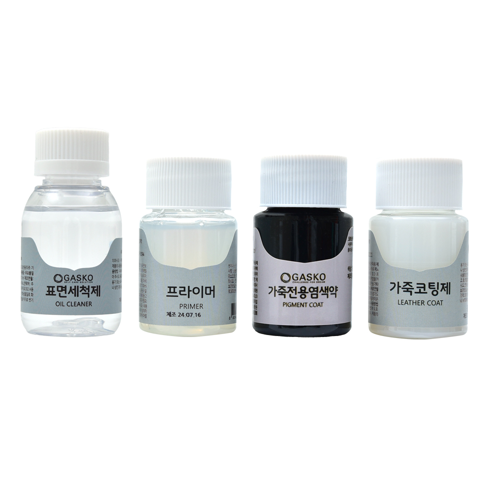 가스코 가죽전용염색약 풀세트 25ml 41색상 16,600원