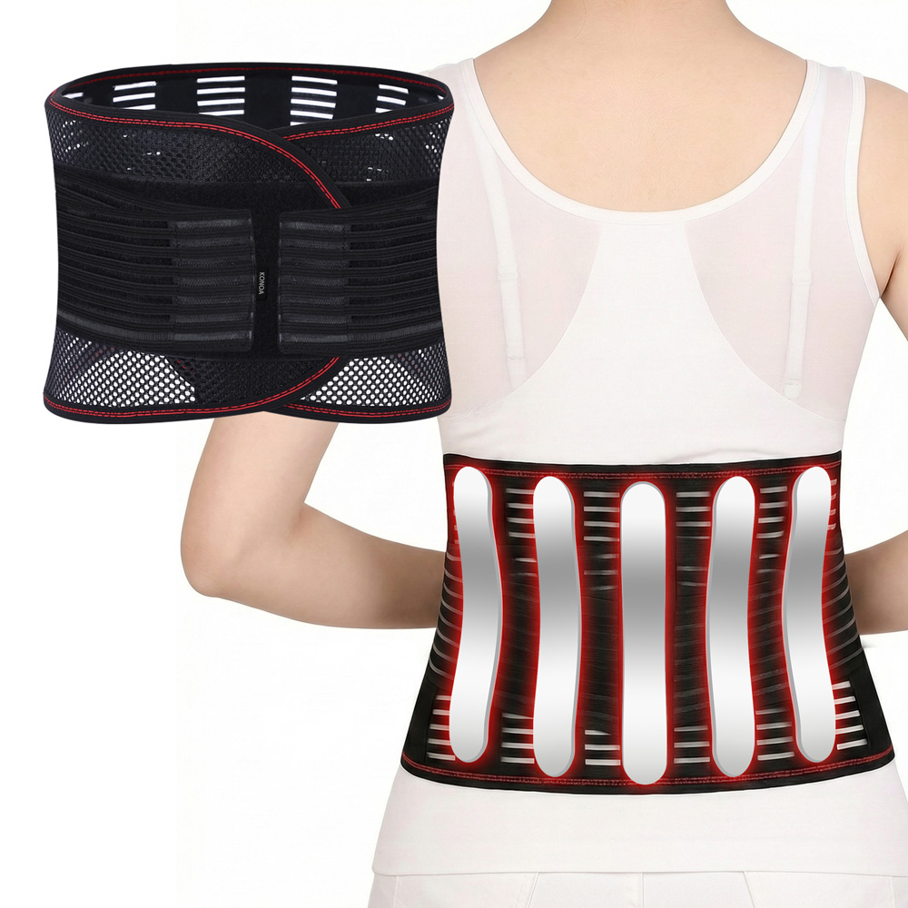코노아 메쉬 통기성 허리보호대 강력 5중 지지대 2중 압박 초슬림 복대, 1개 11,250원