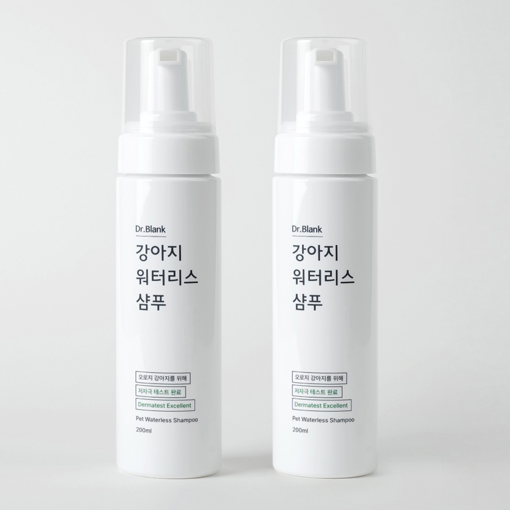 닥터블랭크 저자극 강아지 워터리스 샴푸 세트, 200ml, 1개입, 2개 25,800원