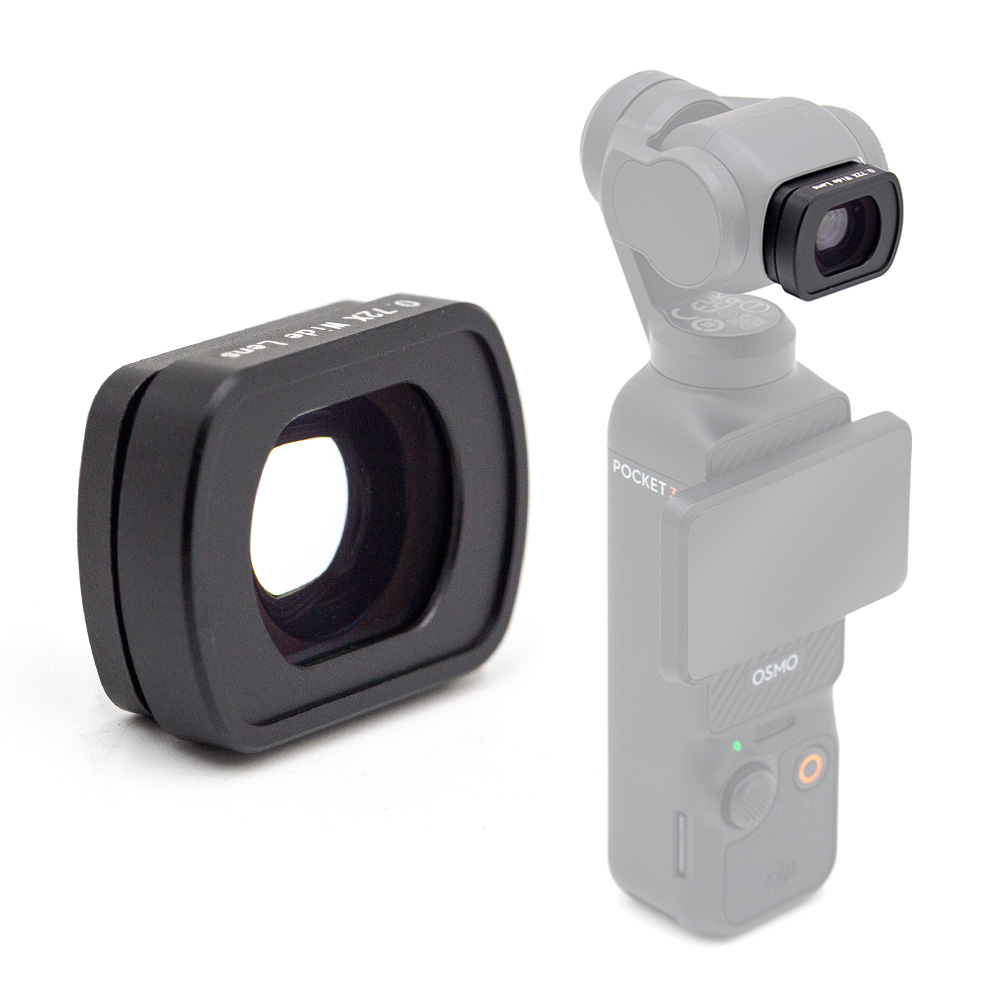 DJI 오즈모 포켓3 광각 컨버젼 렌즈 필터 Pocket 3 15.5mm 0.72배율 Wide Lens 확장 와이드 앵글 촬영, 1개, 상세페이지 참조 29,800원