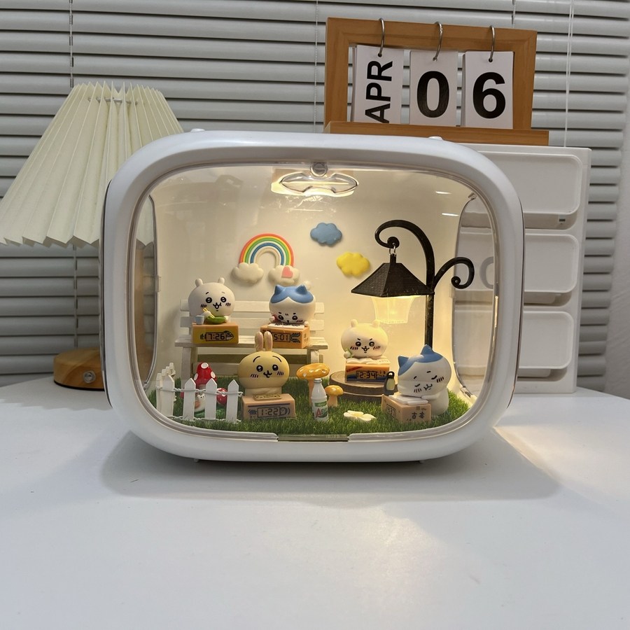 태림커머스 치이카와 우사기 크리에이티브 무드등 인테리어 조명, 지이카와 충전식 소재, 1개 62,500원