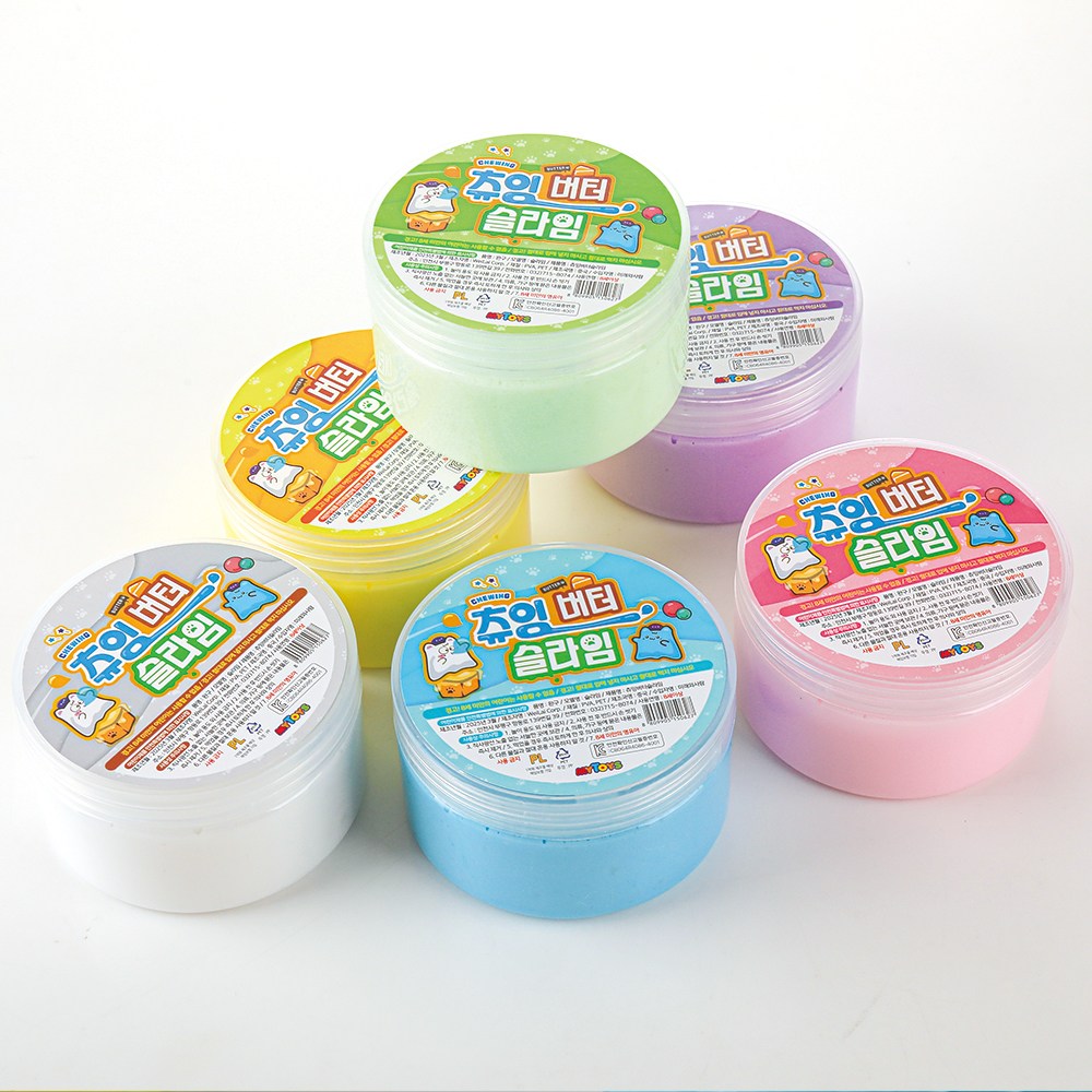 MYTOYS 츄잉버터슬라임 6색 세트 8,200원