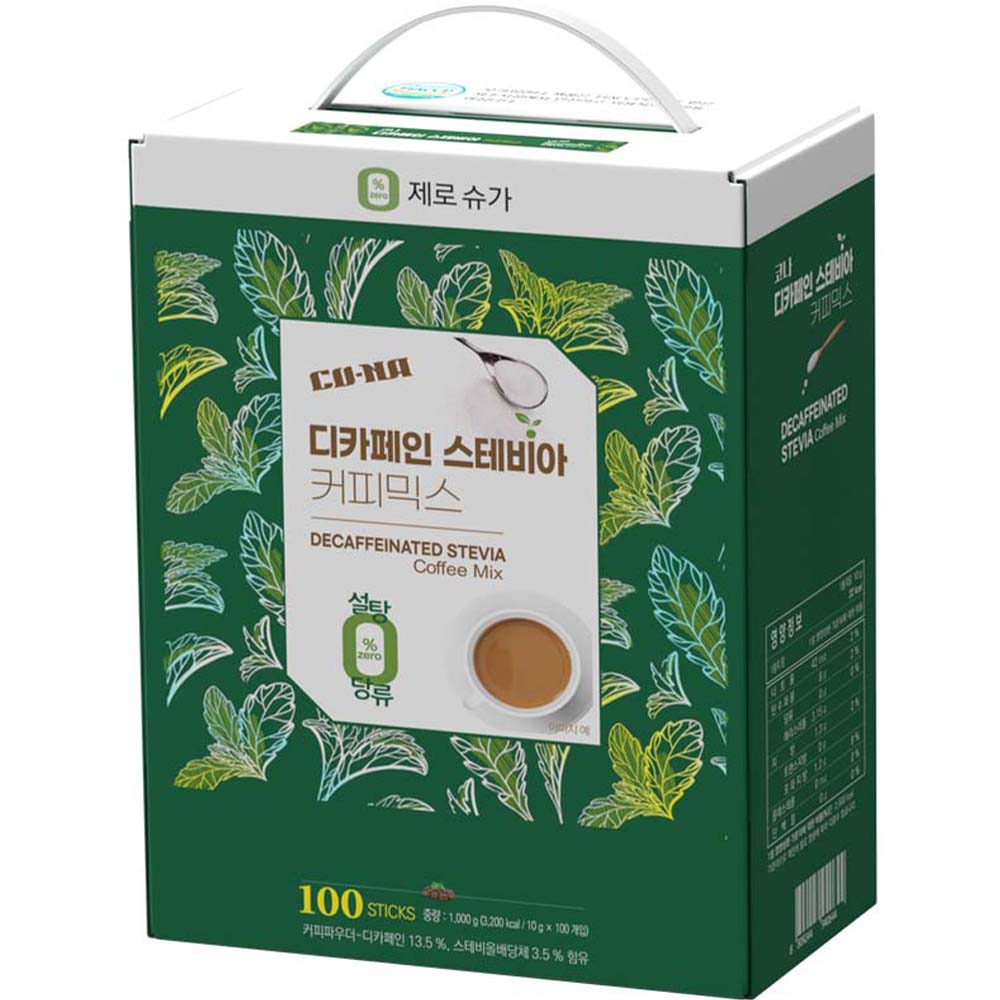 모카씨엔티 코나 디카페인 스테비아 커피믹스, 1개, 100개입, 1kg 22,400원
