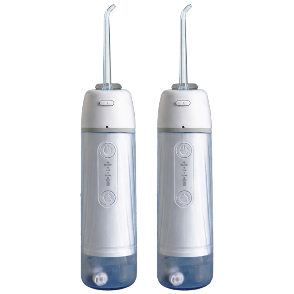 [치과공식판매] 원웨이 워터 에어 픽 구강세정기 무선 물치실 휴대용 가정용 1+1, 2개, 화이트, 워터에어픽 110,800원
