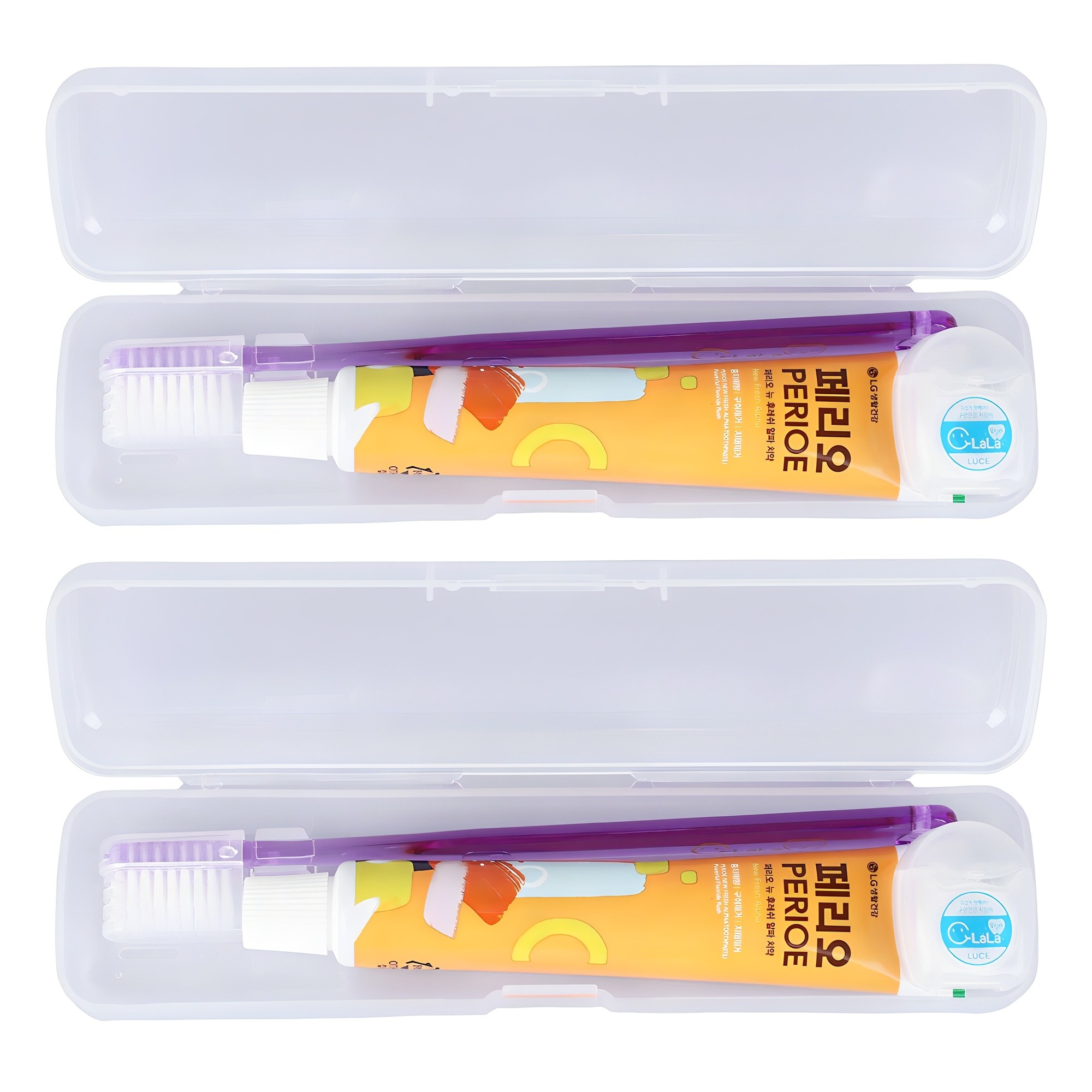 오랄라 여행용 미세모칫솔 + 치약+ 치실 + 케이스 세트 5,100원