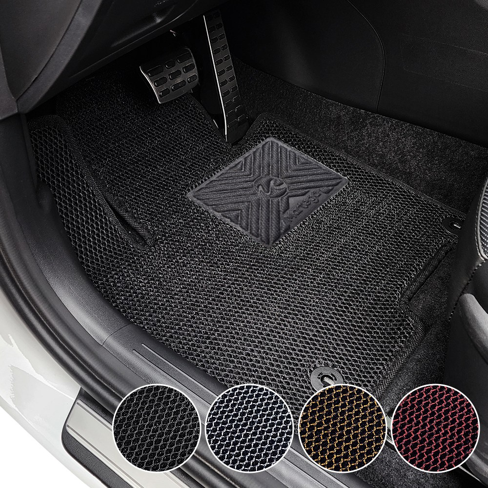 마르테가 매쉬코일매트 1열+2열 세트 현대 올뉴 투싼 FL/TL (2015~2020), 블랙, 38-1 올뉴투싼 FL/TL 2열 홀 X 54,000원