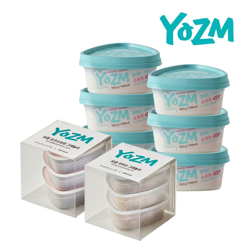 요즘 플레인그릭요거트소프트 6개+콩포트(카카오그래놀라,초코소보로그래놀라) 2개 29,400원