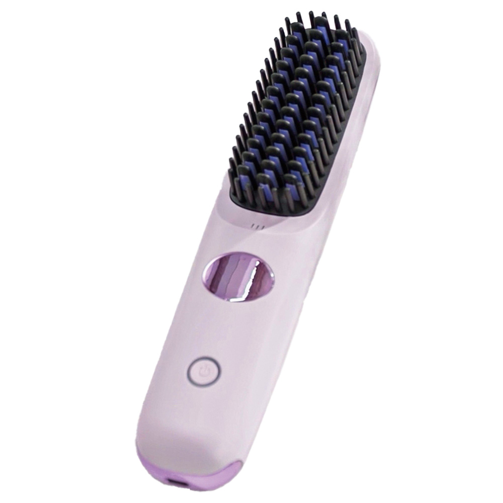 [TTP INC] 안전 세라믹 코팅열판 안심휴대용 도르트 무선고데기/무선 충전식 브러시형 고데기/온도 디스플레이 탑재 쉬운사용, 1세트, 휴대용 고데기 39,900원