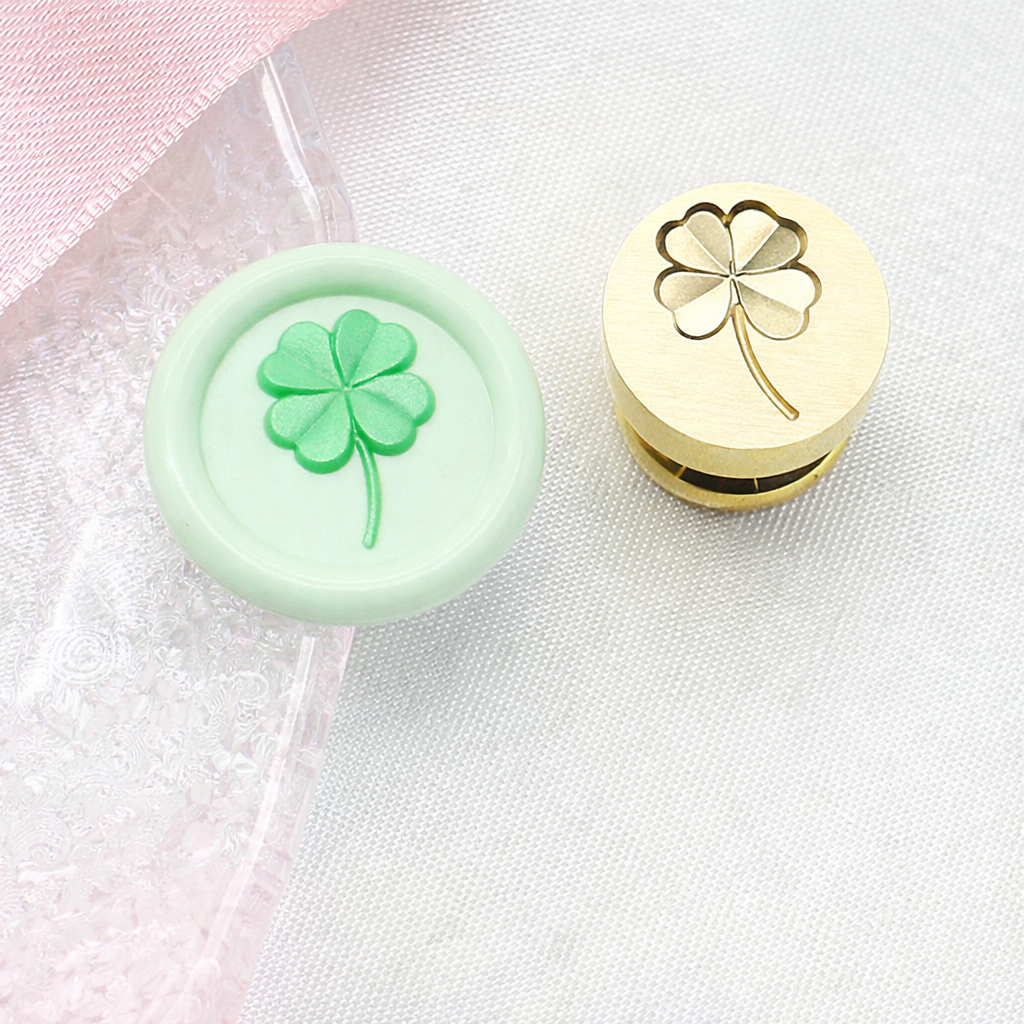 실링왁스 인장 세트 헤드 도장 스탬프 미니 사이즈 시리즈, 1개, NO.5 디자인 / 네잎 클로버 5,800원