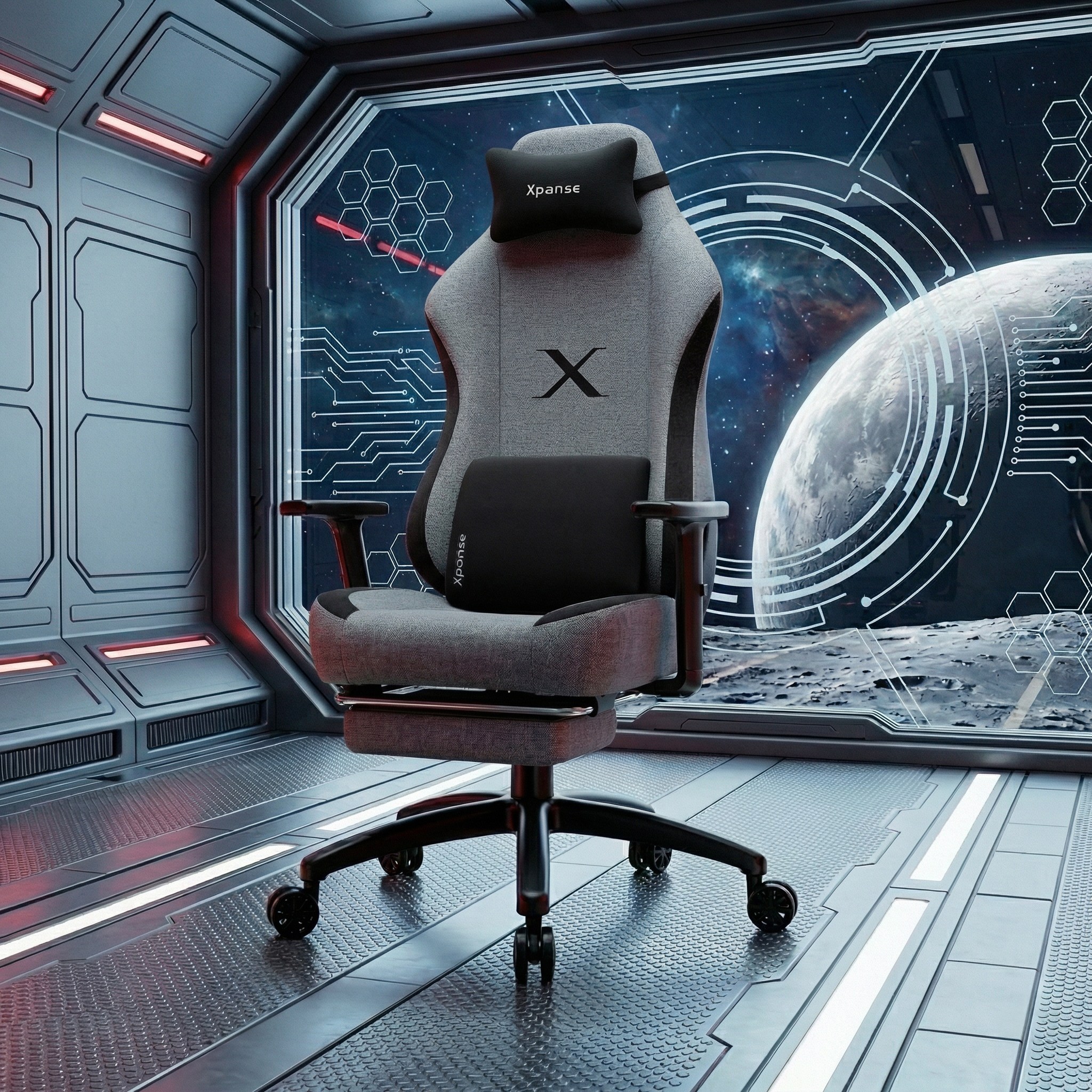 [30일 무료 체험]Xpanse Xnova 동기성 좋은 컴퓨터 의자 높이 조절 가능 게이밍 의자 편한 사무실 의자, 회색 139,000원