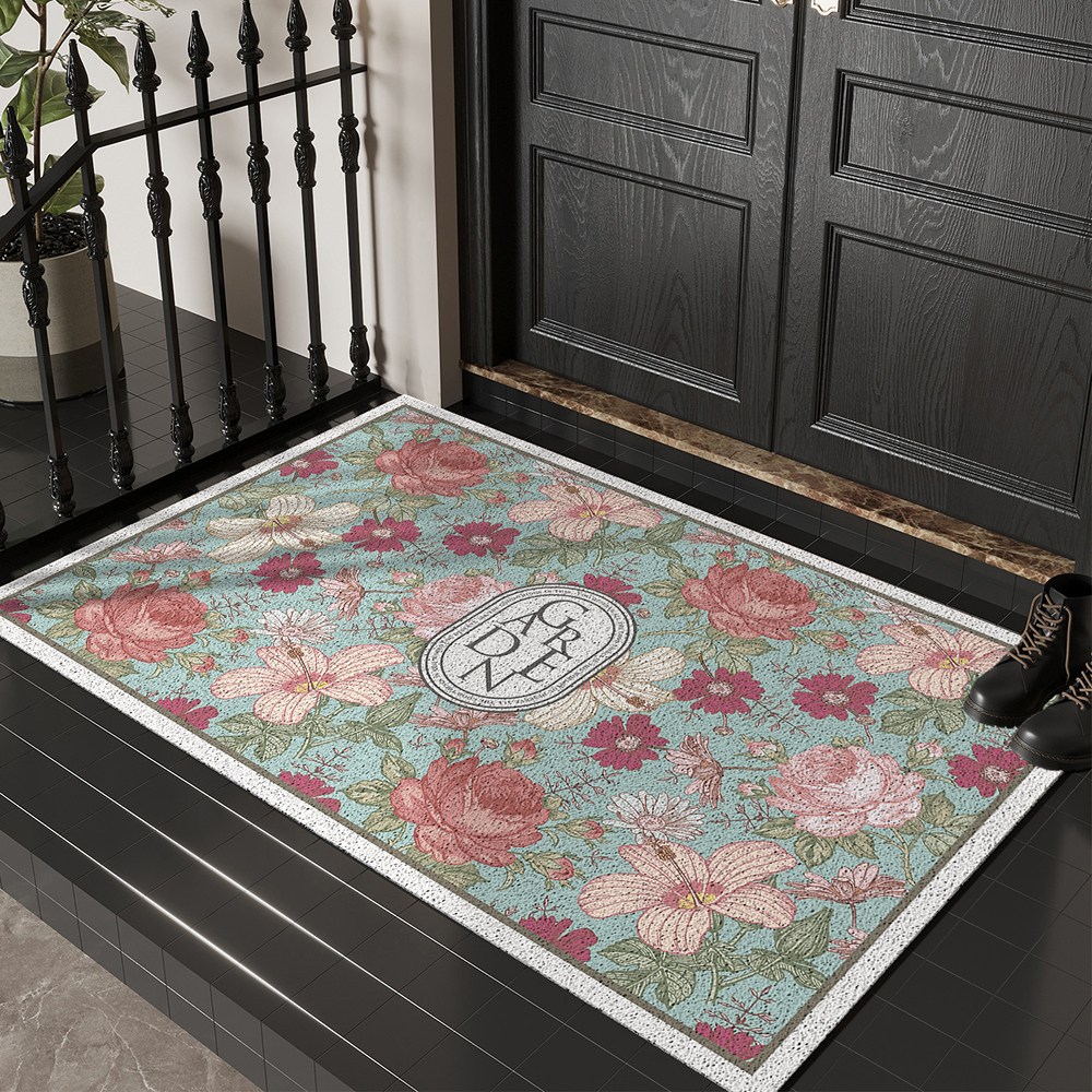 쇼핑원더 미끄럼방지 베란다 아파트 현관 코일 매트, 1개, 2.블루 가든 15,000원