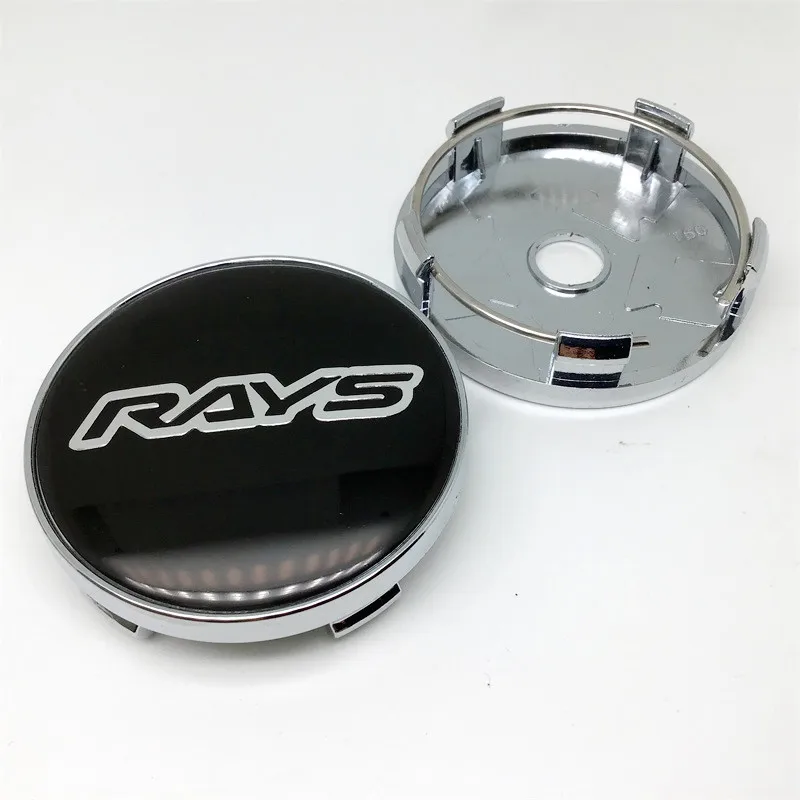 호환 Volk Rays 레이싱 휠 센터 캡 차량 스타일링 림 허브 커버 엠블럼 차량  60mm 4PCs 11,000원
