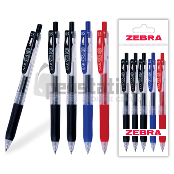 제브라 사라사 클립 중성펜 0.5mm 5개 세트 9,500원
