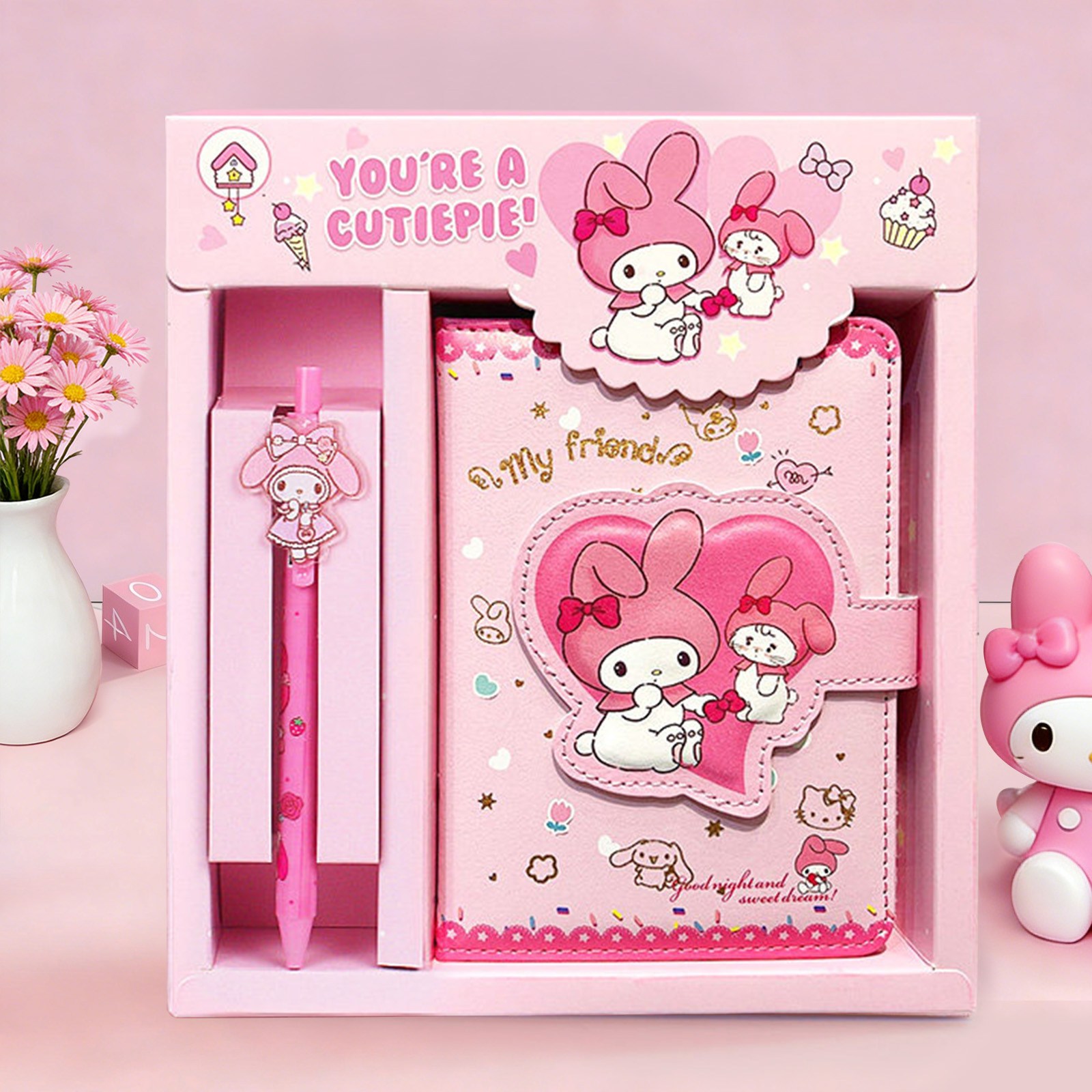 Soolink 산리오 다이어리꾸미기 다꾸 다이어리 문구 선물  마이멜로디 시나모롤 캑리터 10,900원