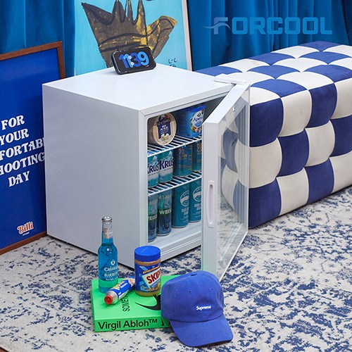 포쿨 음료수냉장고 쇼케이스 디지털 미니 가정용 업소용 음료 술장고 50L, 화이트 FC-50MSW 215,000원