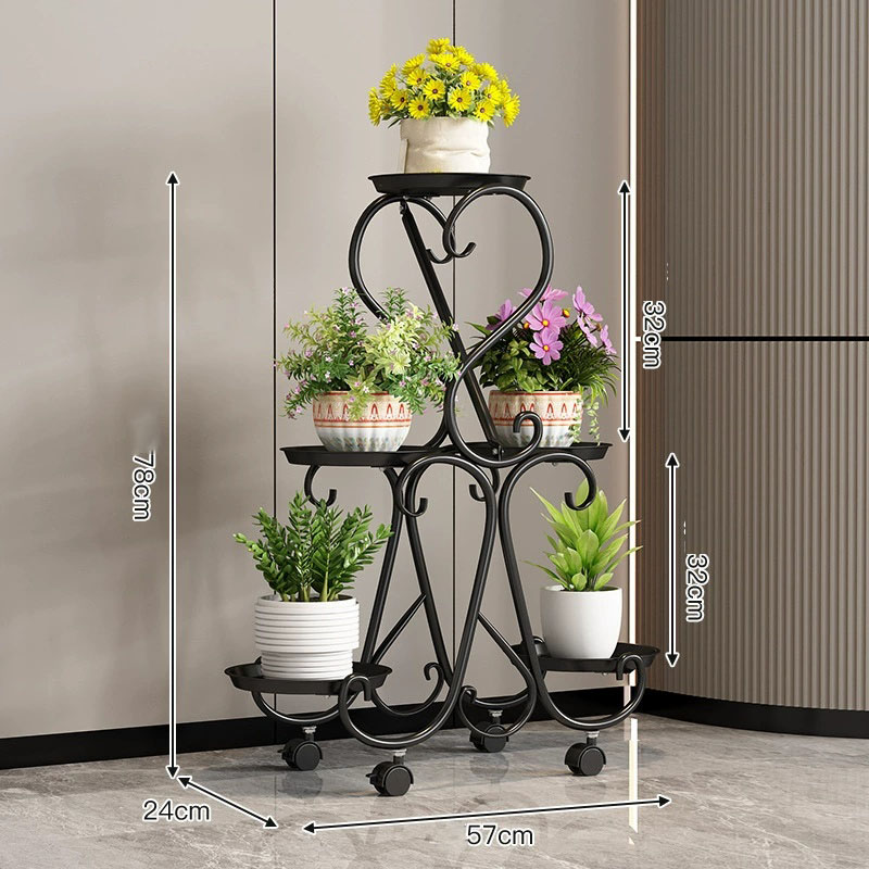 ANYOU 플로어 철제 꽃꽂이 발코니 화분정리대 거실 인테리어 화분 진열대 22,900원
