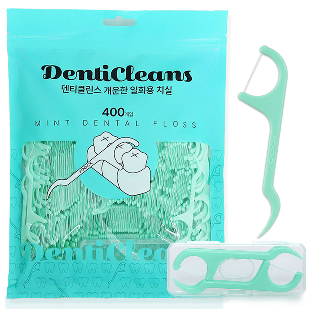 가성비가브랜드다 덴티클린스 개운한 민트 치실 휴대용 케이스 세트 7,900원
