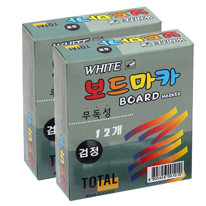토탈하얀칠판 보드마카 12p 9,960원