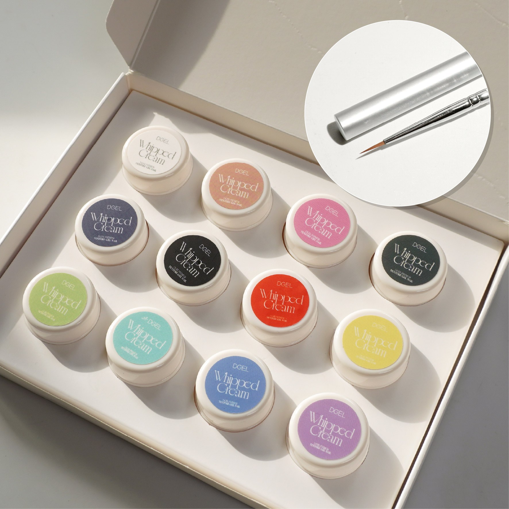 디젤 휘핑크림 12종 세트 텍스처젤 + 브러쉬 + 챠트판 108,000원