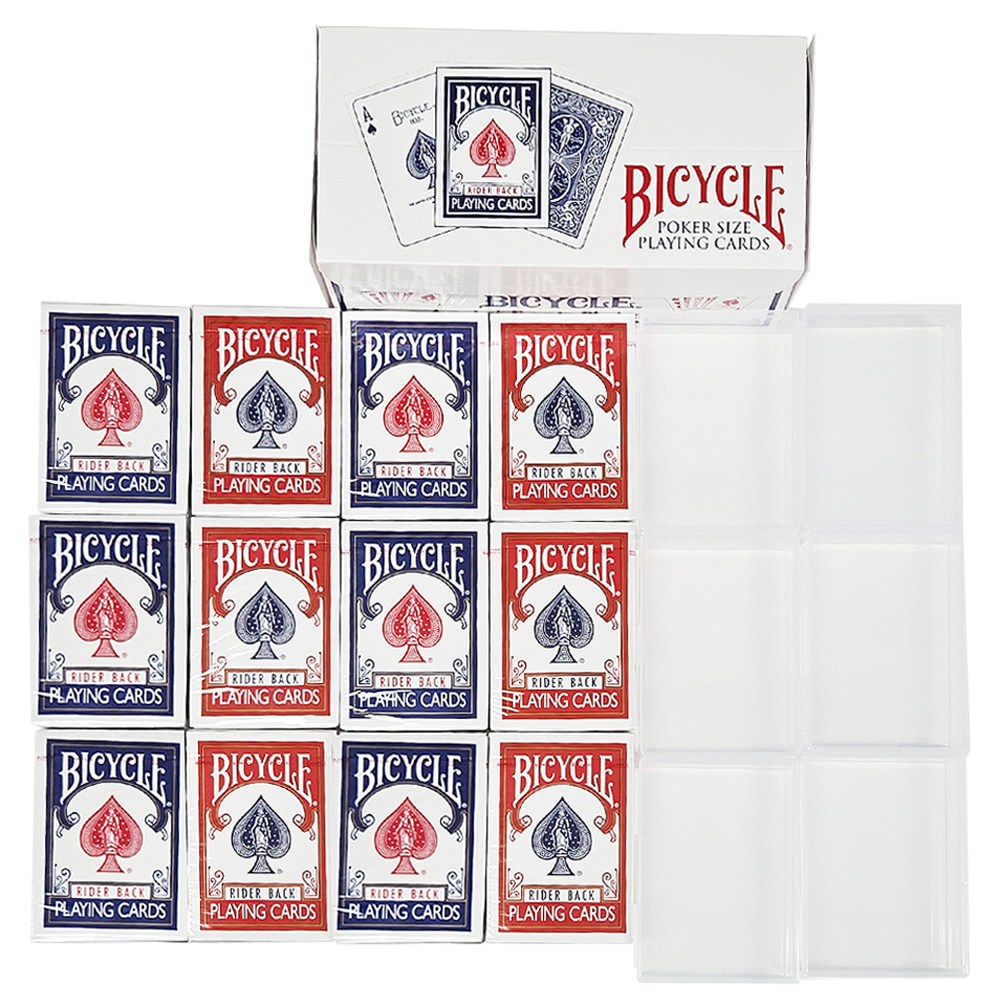 정품 바이시클라이더백 브릭(투명카드케이스 6개증정), 빨강6개 파랑6개, 1개 49,900원