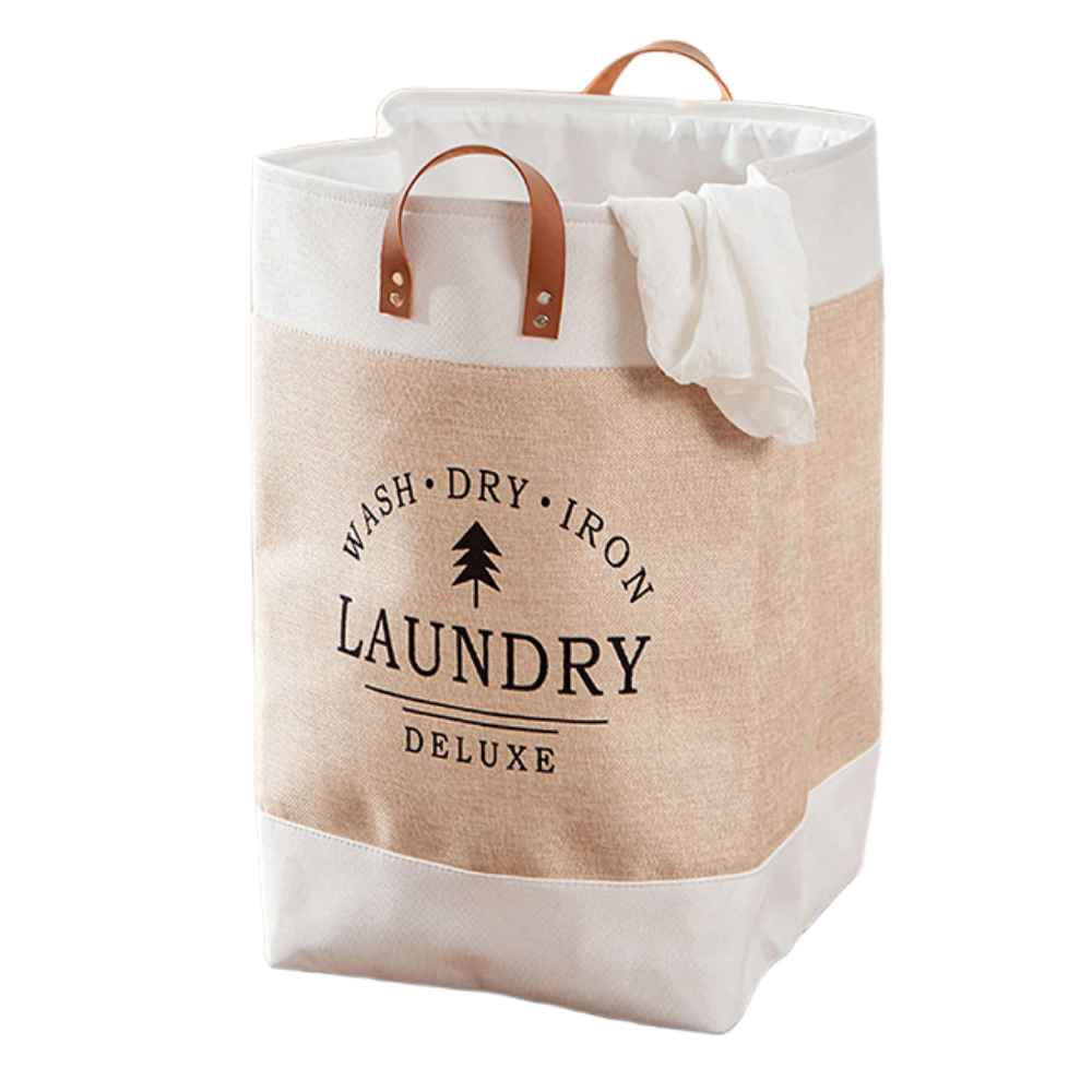 패브릭 대용량 접이식 린넨 빨래바구니 손잡이 인테리어 보관함, 베이지 26,800원