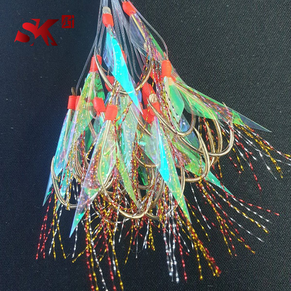 [선경] 우럭 열기 어피바늘 금침 20개입 목줄 1m, 1개, 20개입 21,300원