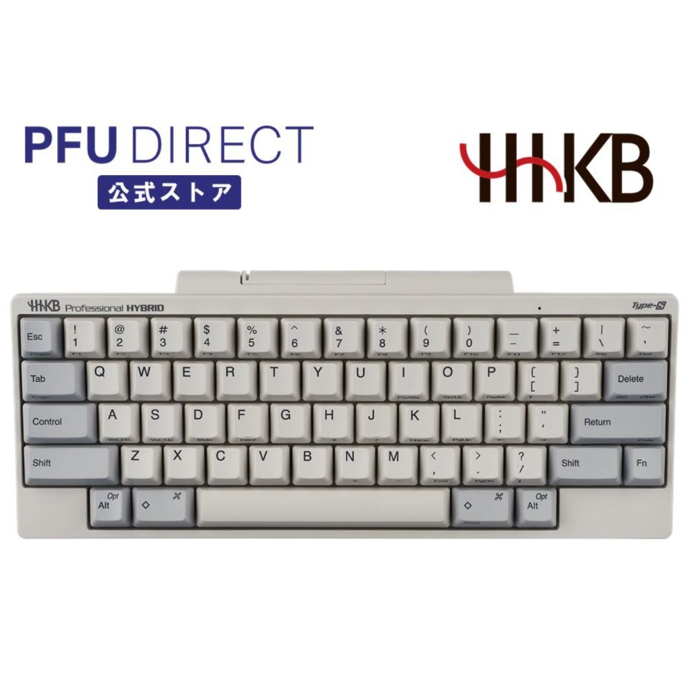 PFU HHKB 해피해킹 프로페셔널 하이브리드 키보드 Type-S 영어배열 화이트 PD-KB800WS 무선 유선 420,000원