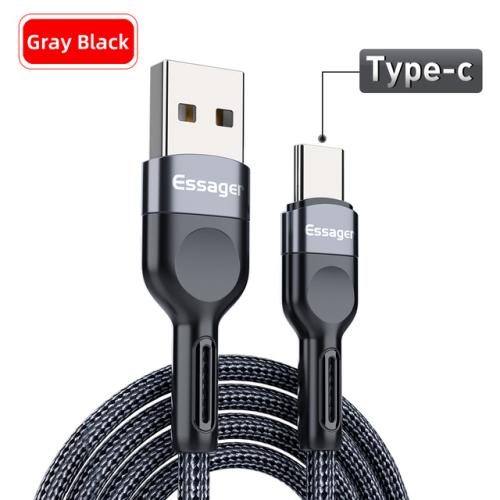 Essager USB C타입 고속 충전 케이블 삼성  3A 용 마이크로 USB 케이블 휴대폰 충전기 마이크로 USB 데이터 와이어 코드 2m 12,370원