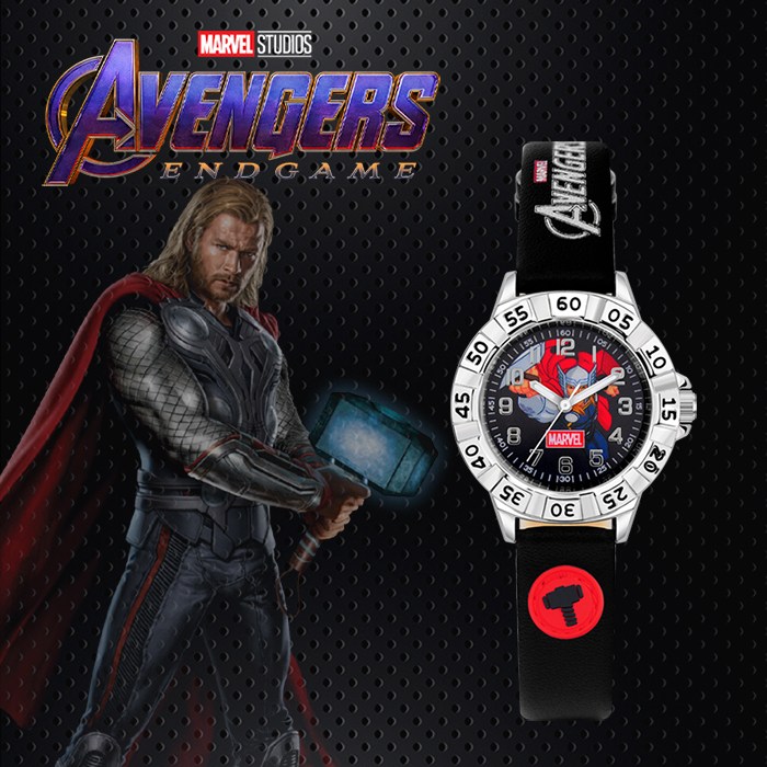 (디즈니) DISNEY [한국본사정품][무상AS]  아더 마블 어벤져스 블랙 남자남성 아동 초등학생  디즈니 손목시계 MA021-THOR 38,900원