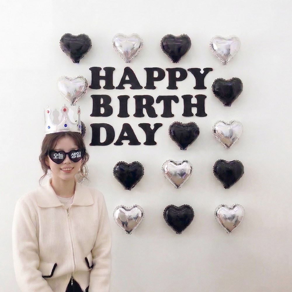 까사루미 미니 하트 생일파티용품 풍선세트 13,500원