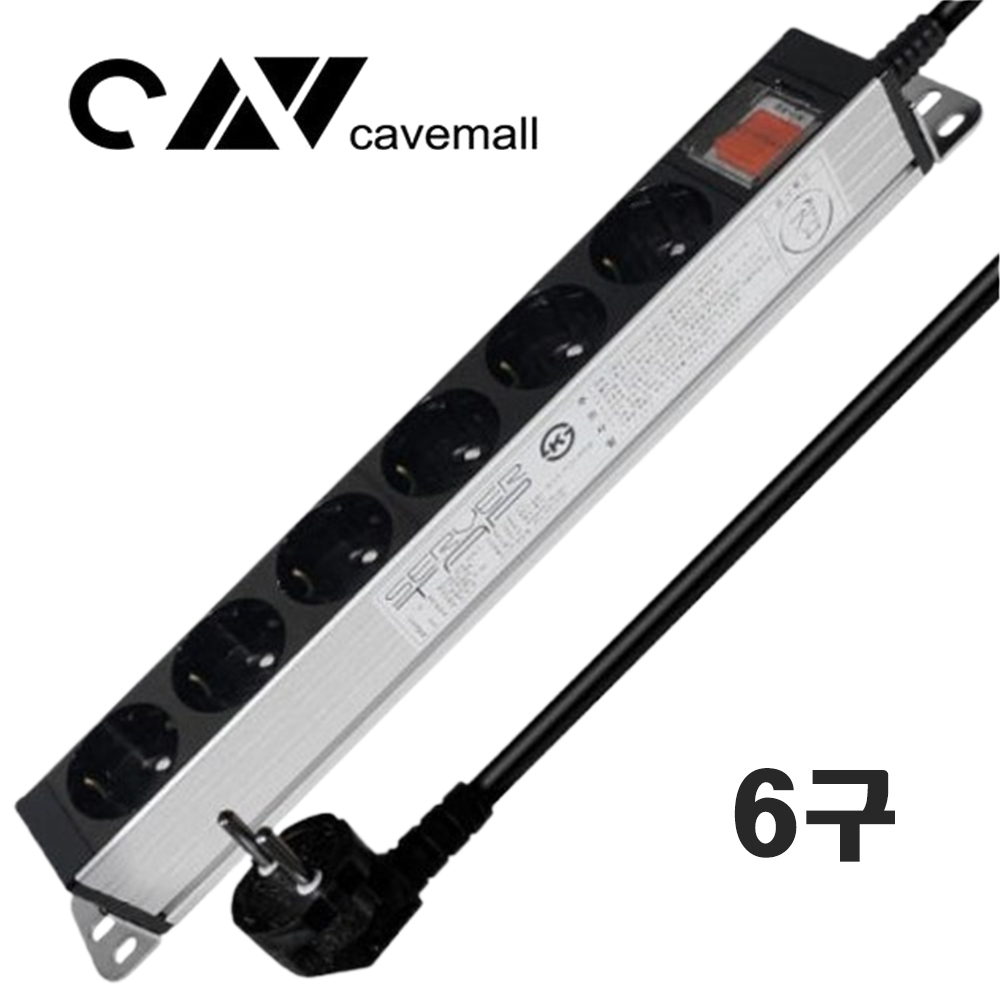 현대일렉트릭 2800W 16A 알루미늄 멀티탭 서버탭 사무용 가정용 고용량 멀티 콘센트, 2.5m, 1개 28,400원