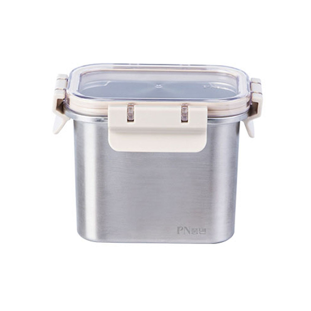 PN풍년 피엔락 스텐 직사각 밀폐용기 반찬통 900ml 전자레인지 식기세척기 사용가능, 단일상품, 1개 19,100원