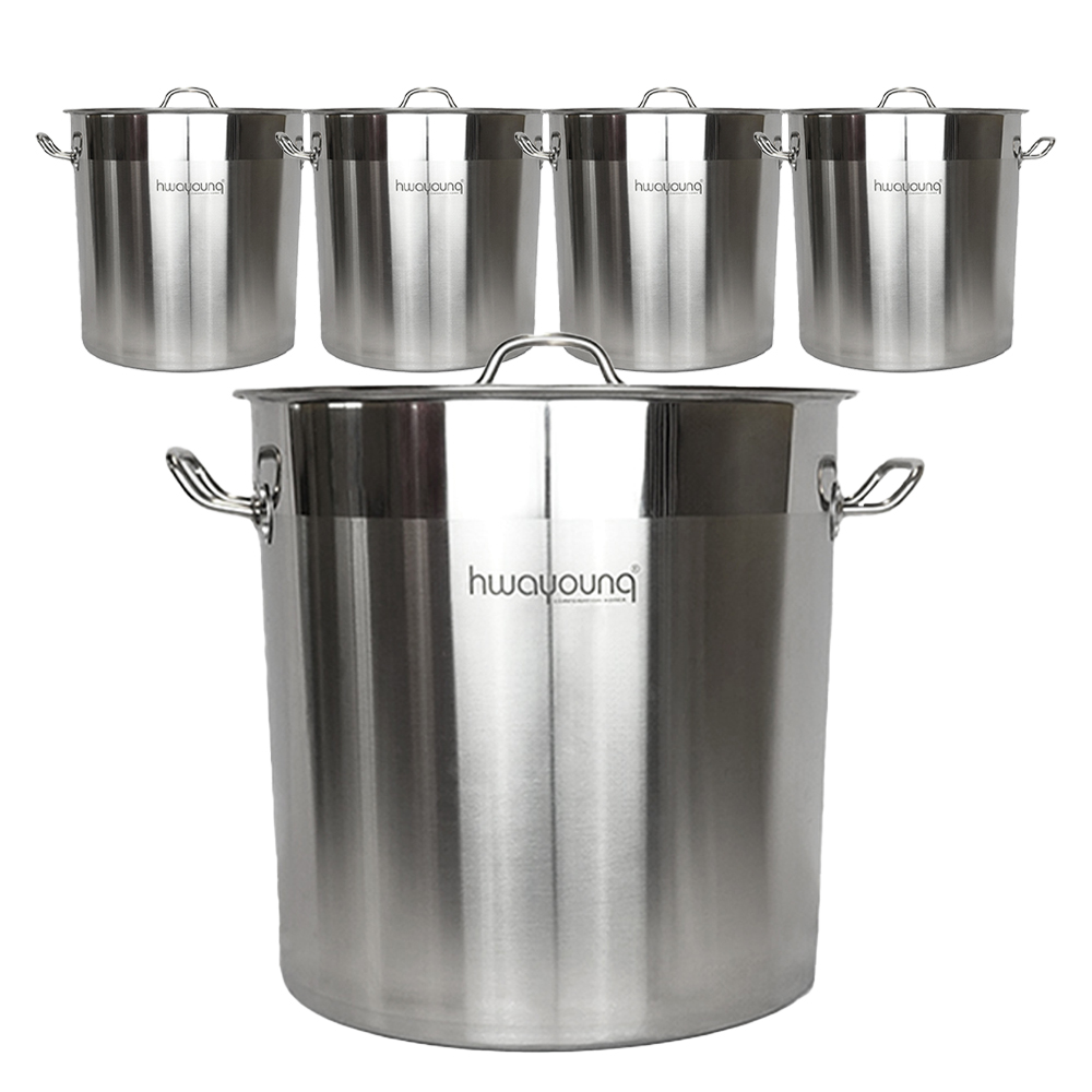 화영 스텐 인덕션 대용량 곰솥 냄비 3호, 27cm, 단일색상, 5개 158,300원