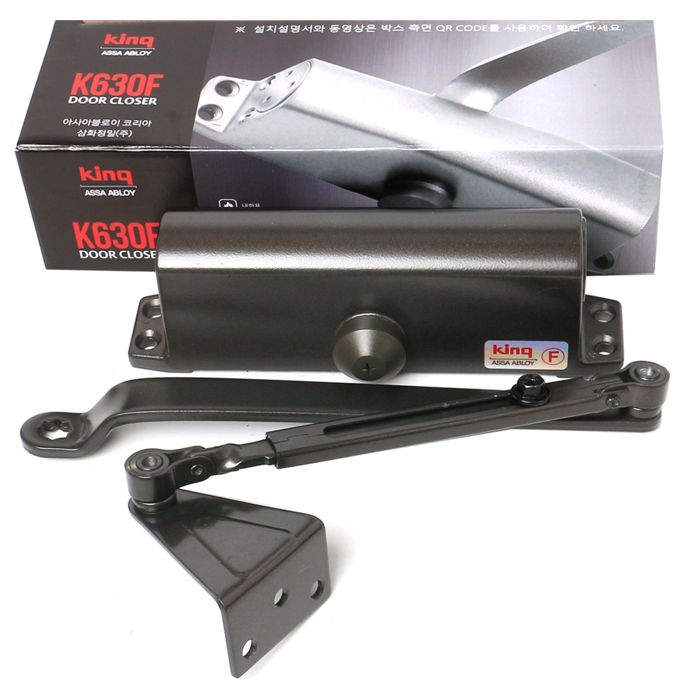 Ciel 삼화정밀 킹 King 630F ㄱ자형 듀오 초코 도어클로저 도어체크 방화문 현관문 내화방지 자동문닫힘 부속개별포장 26,300원