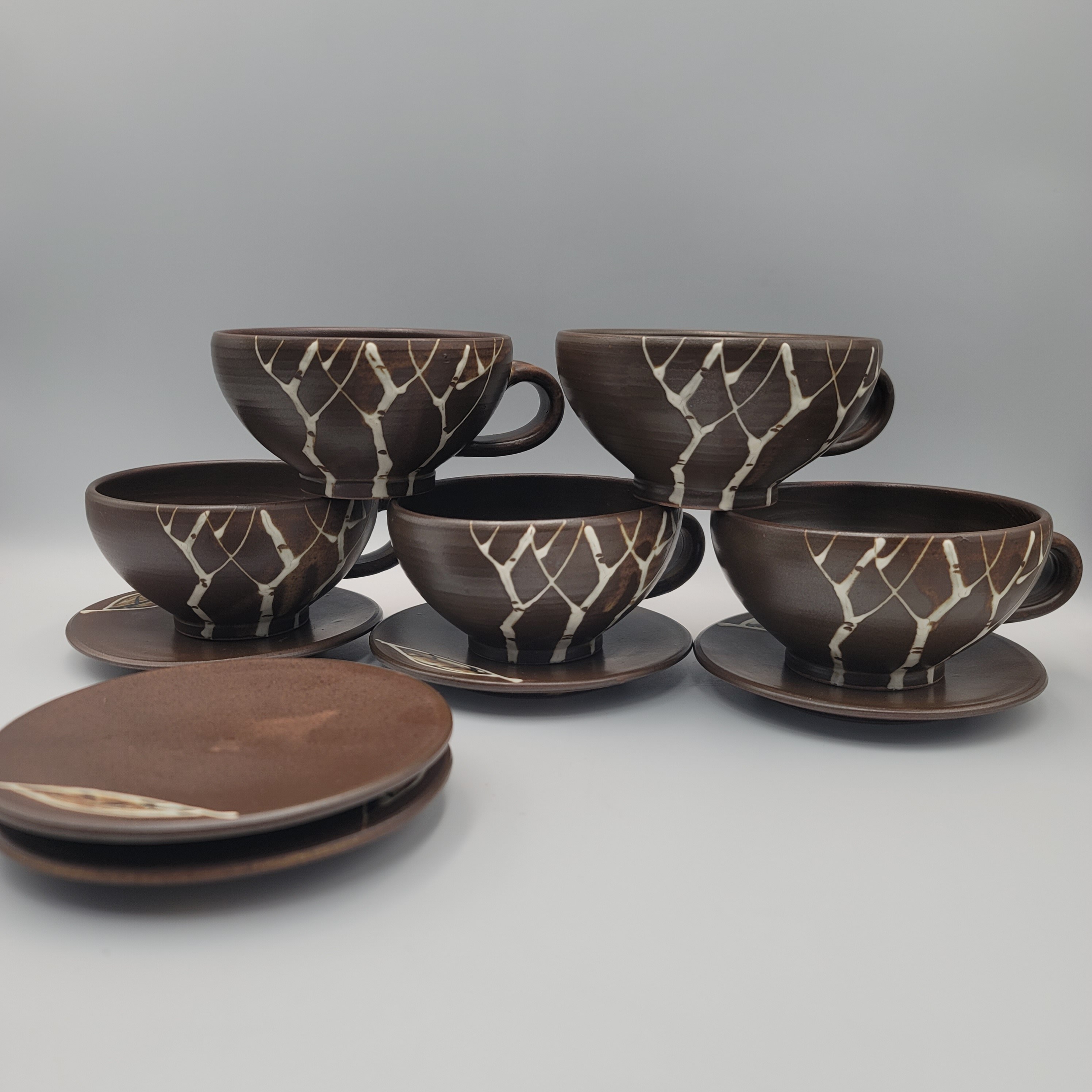 씽화찻잔 대추찻잔 인삼차 커피잔 분청 선물용 5인세트 국내산 300ml 80,000원