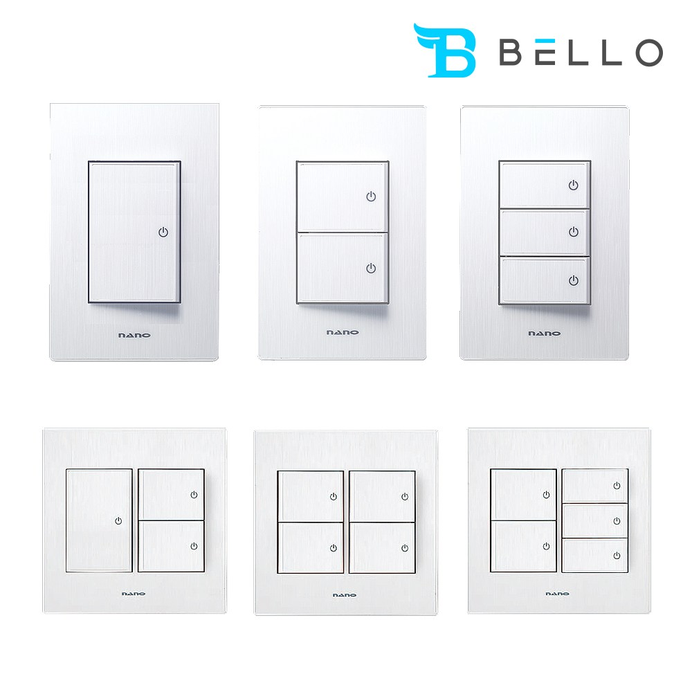 나노전기 아트2 스위치 화이트 1구 2구 3구 4구 5구 6구 단로 1로, 1개 7,210원