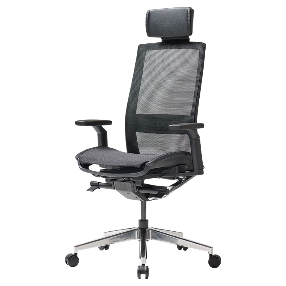 듀오백 컴퓨터 책상 메쉬 의자 Q7 PLUS 14HLDAS-M 방문설치, 블랙 488,000원