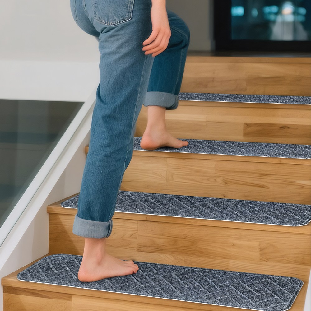 교차 미끄럼 방지 계단 매트 7장, 짙은 회색 18,500원