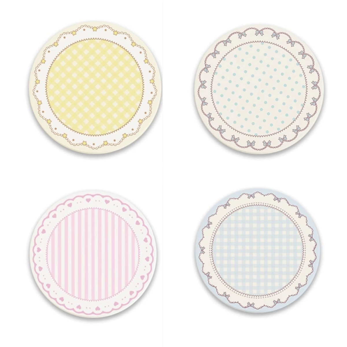 씨엔알비 식탁 위 포인트 규조토 코스터 4p, 1세트, 레이스 패턴 세트 16,100원