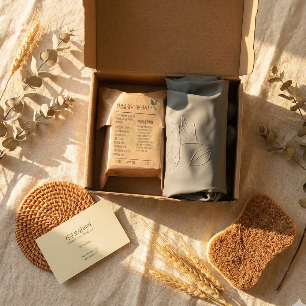 지구오필리아 설거지바 고무장갑 기념품 답례품 세트, 1세트, 150ml 5,500원