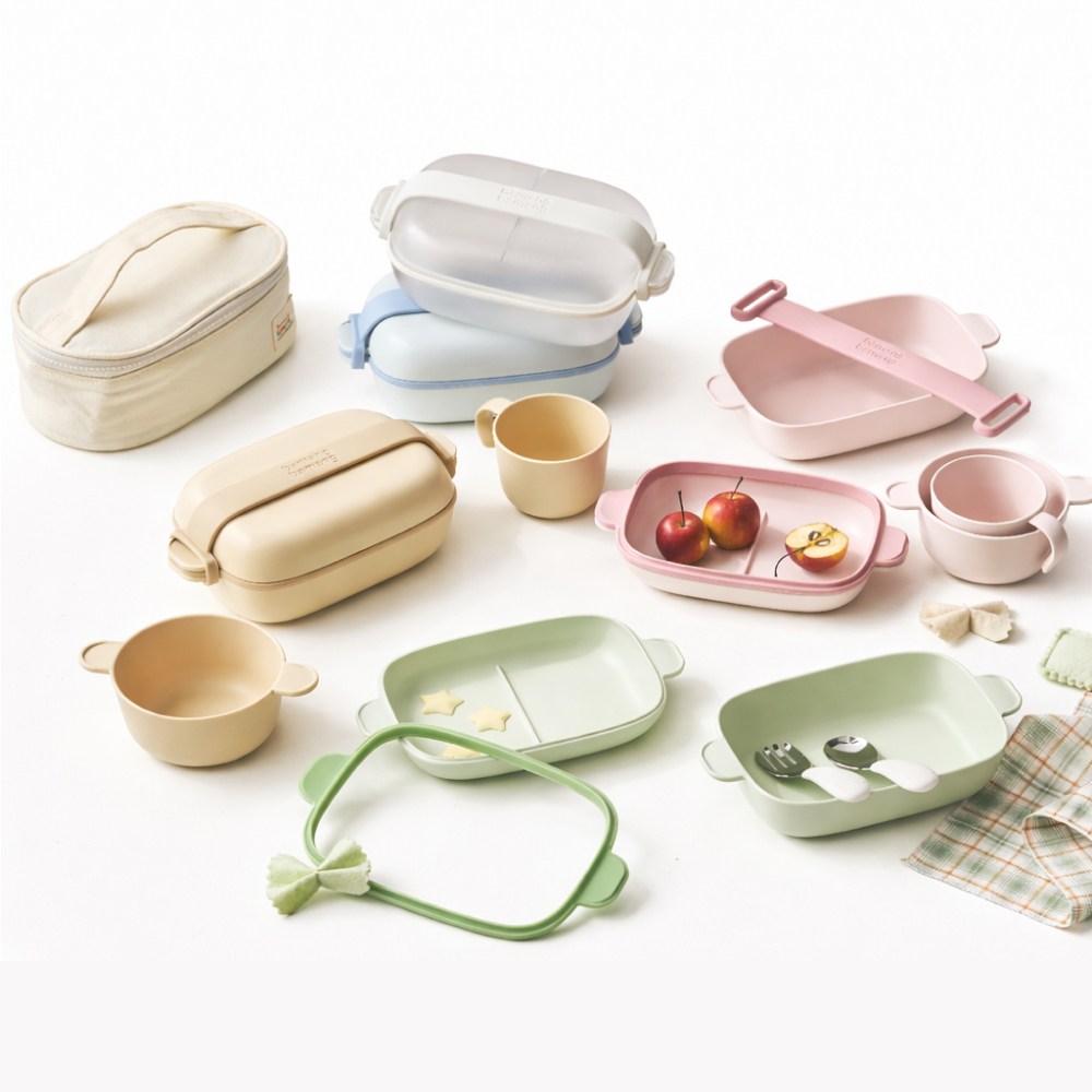 바망바망 유아 식기 풀세트 (보울&접시+스트랩/패킹+컵+수저&포크+국그릇+파우치), 1개, 투명 79,900원
